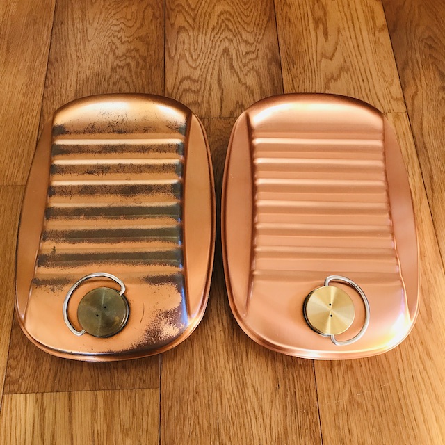 純銅製 ミニ湯たんぽ 収納袋付 0.85L S-9397